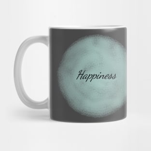 Happiness Positive Typography Art Minimal Design Mug